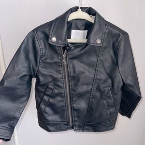Zara Baby Girls Faux Leather Jacket 18-24 months